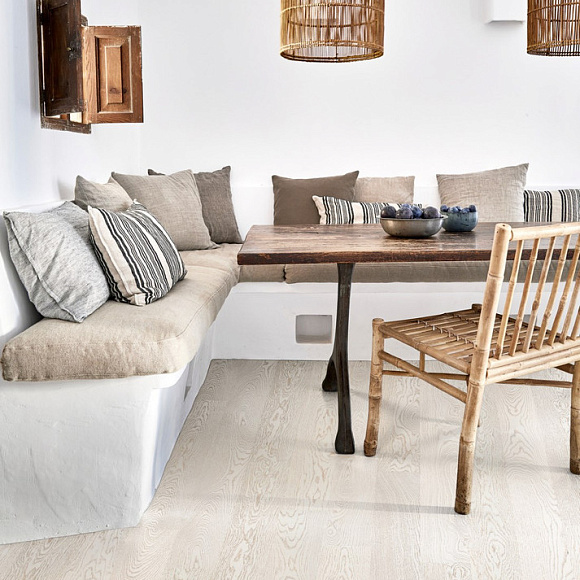 Паркетная доска Karelia Дуб Story 138 Polar White