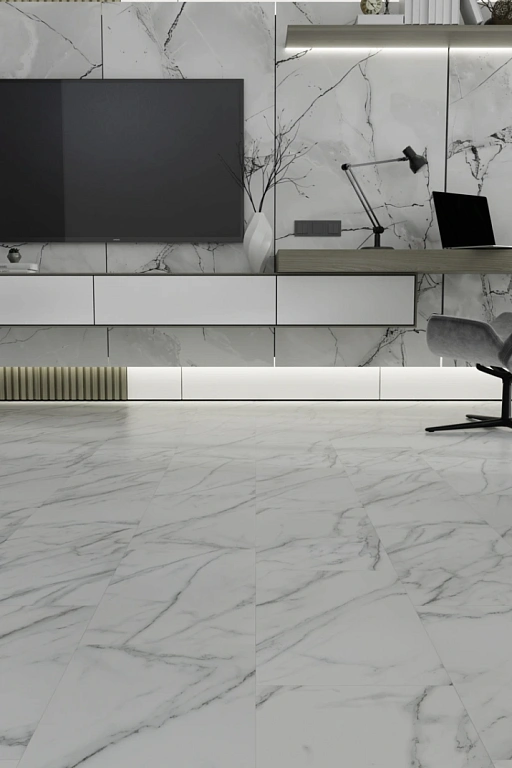 Кварцвиниловая плитка SPC Ideal Flooring Fine Stone Venato