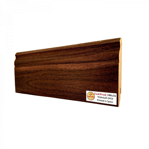 Плинтус Teckwood Темный орех (Dark Walnut) 100мм