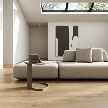 Кварцевый паркет Quartz Parquet Престиж Дуб Бисквитный 1258-07. Размер 700-1900х190х7мм (1.805)