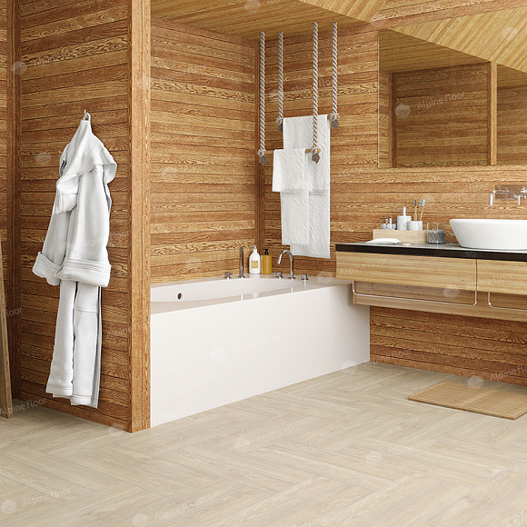 Кварцвиниловая плитка Alpine Floor клеевая Parquet LVT Дуб Адара ЕСО 16-14 венгерская елка 590×118×2,5