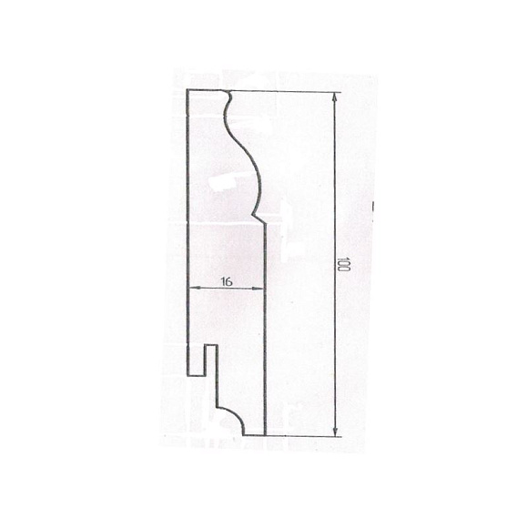 Плинтус Teckwood Белый Модерн