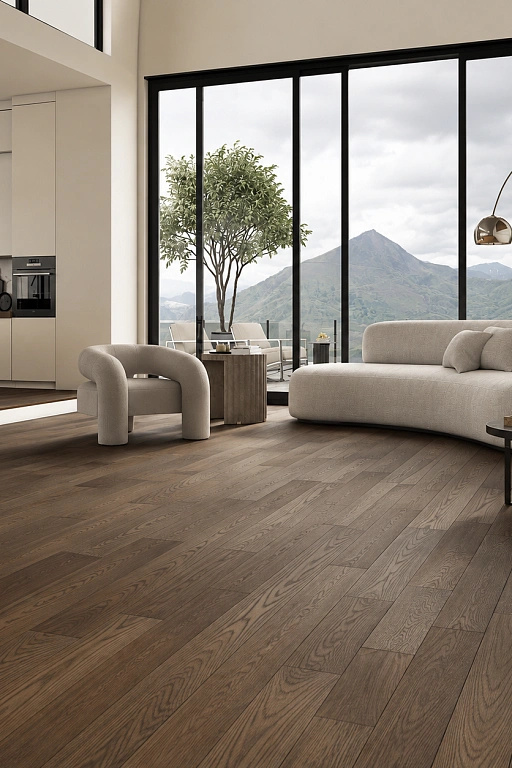 Кварцевый паркет Quartz Parquet Классик Дуб Брауни 413 5/0,6 мм