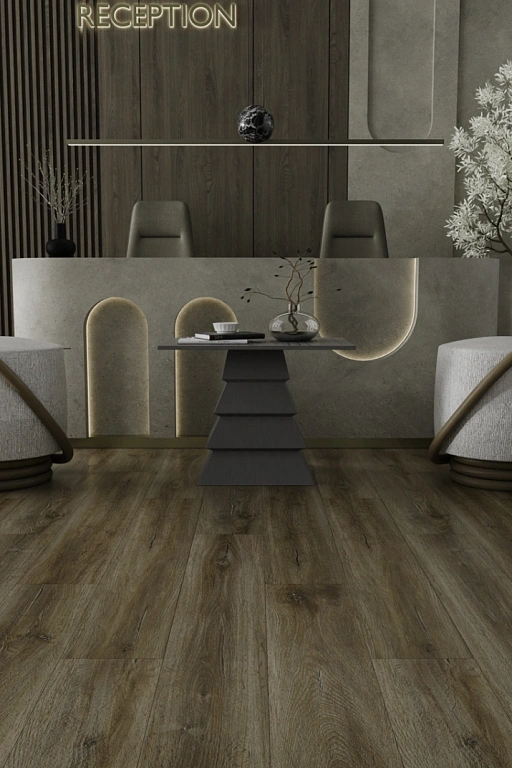 Кварцвиниловая плитка SPC Ideal Flooring Home Wood 02011 Cloves