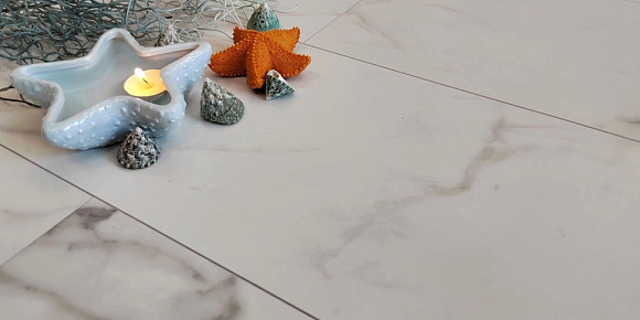 Каменный MSPC ламинат Stone Floor Бело-серый Мрамор 2820-4 MP 1220х234х8 мм