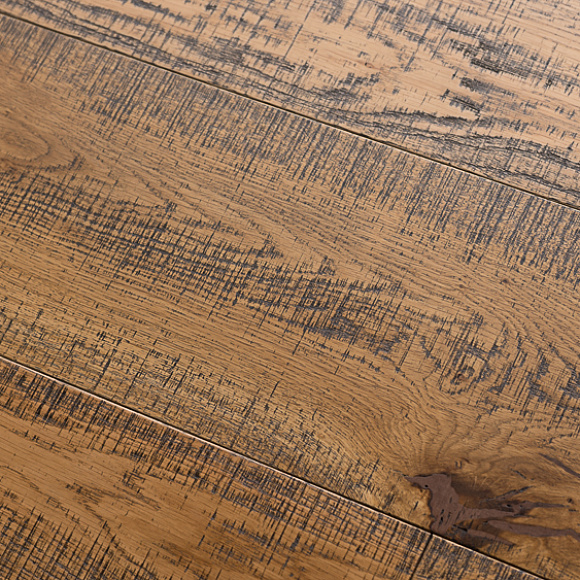 Инженерная 3-х слойная доска HAVEN Дуб ЦАРАПИНЫ P8 Рустик. Размер 1600-2400х185х16 мм.