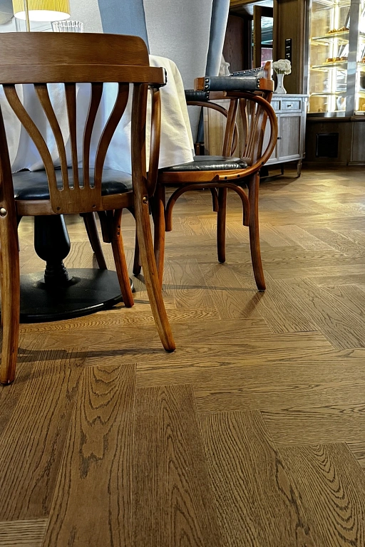 Кварцевый паркет Quartz Parquet Английская Ёлка Дуб Рустикальный 33-410 5/0,6 мм