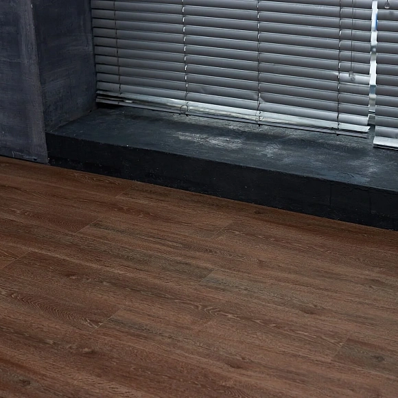 Каменный ламинат SPC Steinholz Эренберг STH017 Шоколадно-коричневый 1220x180 мм