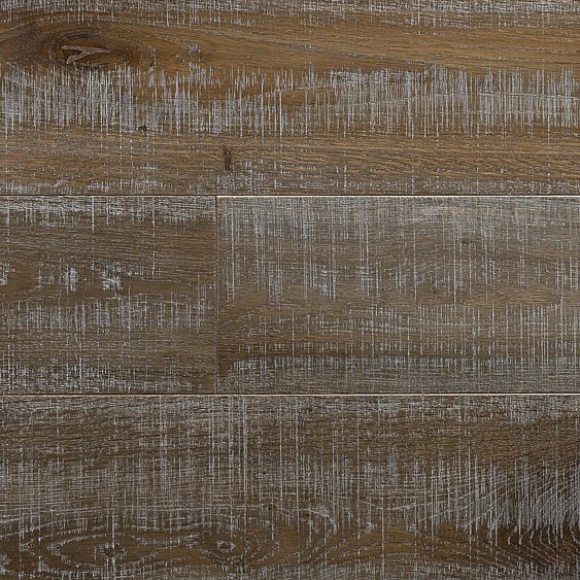 Инженерная 3-х слойная доска HAVEN Дуб ЦАРАПИНЫ P7 Рустик. Размер 1600-2400х185х16 мм.