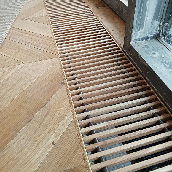 Инженерная доска HAVEN Французская елка Дуб N9 Натур. Размер 600х100х12 мм.