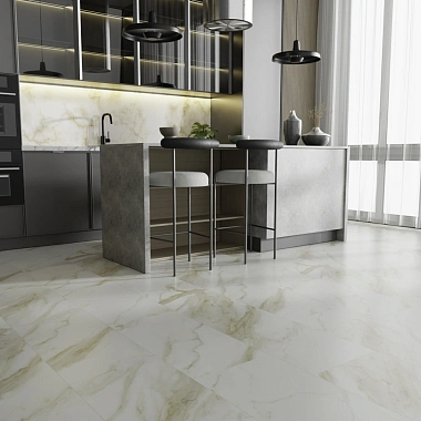Кварцвиниловая плитка SPC Ideal Flooring Fine Stone Cremo