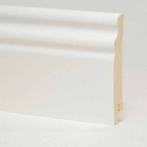 Плинтус Pedross Белый гладкий SEG 100 95 х 15 мм шпонированный