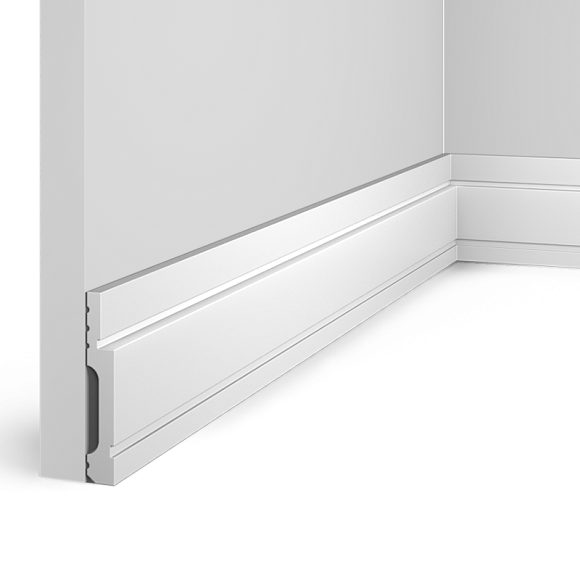 Плинтус  B75V1L HI WOOD 75мм х 12мм х 2.0м