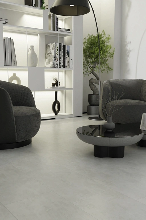 Кварцвиниловая плитка SPC Ideal Flooring Fine Stone Grigio