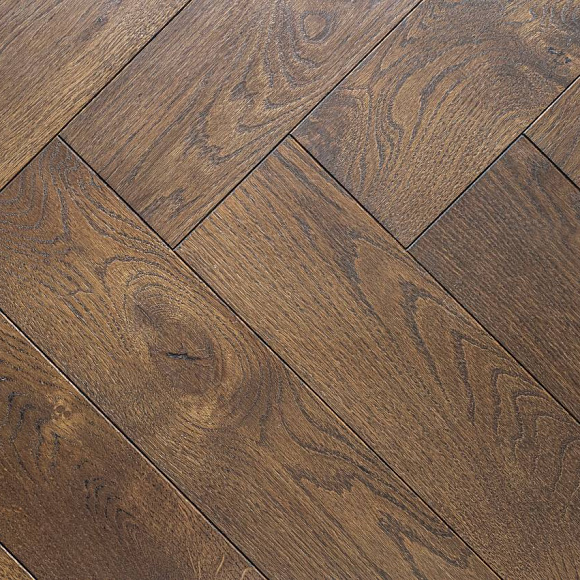 Инженерная доска HAVEN Венгерская елка Дуб B9 рустик. Размер 600х100х12 мм.