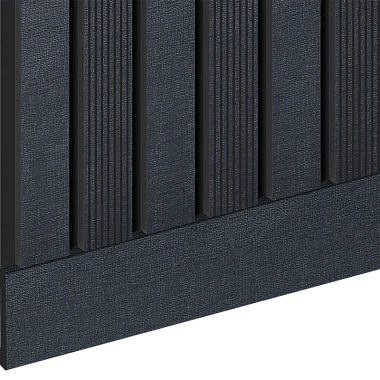 Плинтус B90V1 BK114 HI WOOD 90мм х 14мм х 2.7м