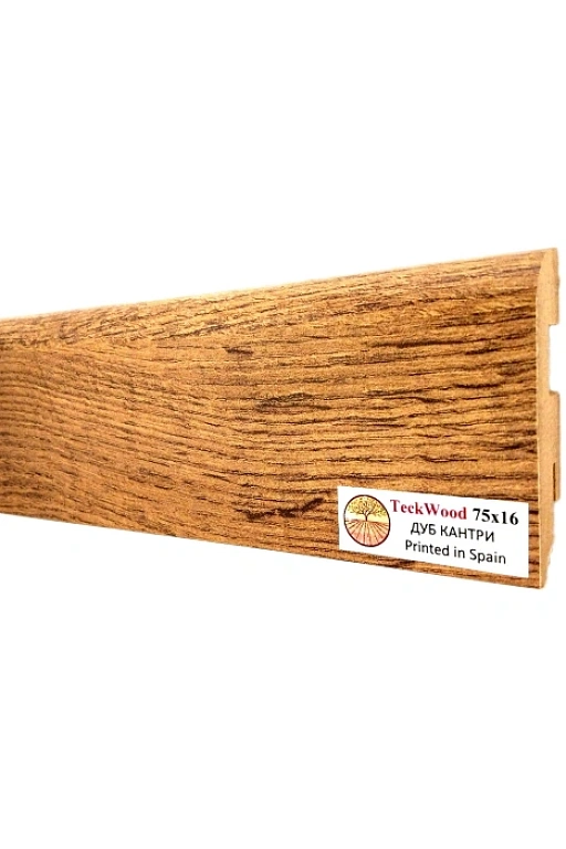 Плинтус Teckwood Дуб Кантри (Oak Country) 75 мм