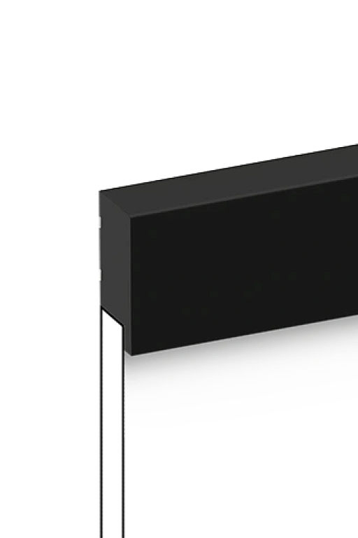 Финишный молдинг LF1 BK HI WOOD 50мм х 17мм х 2.7м