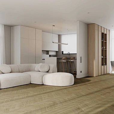 Кварцевый паркет Quartz Parquet Штучный паркет Дуб Конго 44-1258-54 5/0,6 мм