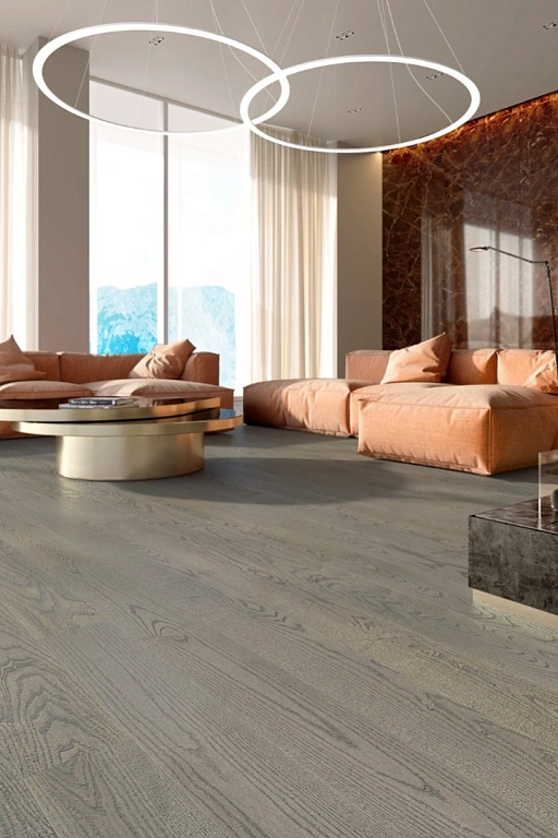Паркетная доска ESTA Ясень Elegant Dusky Grey