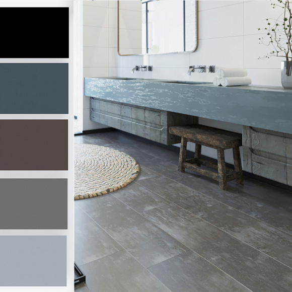 Каменный ламинат SPC StoneFloor 8875709 HP Плитка Жемчужно-серая 610*305*4,5 мм