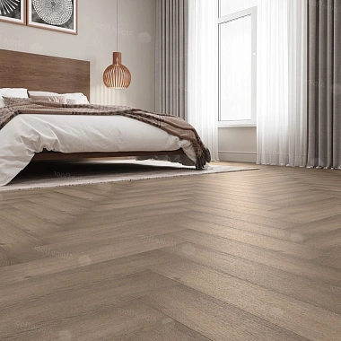 Кварцвиниловая плитка Alpine Floor клеевая Parquet LVT Дуб Насыщенный ЕСО 16-7 венгерская елка 590×118×2,5