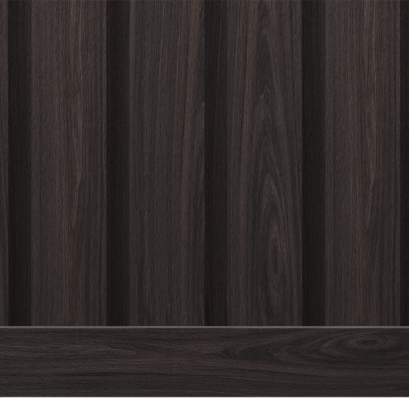 Плинтус  B90V1 BR395 HI WOOD 90мм х 14мм х 2.7м