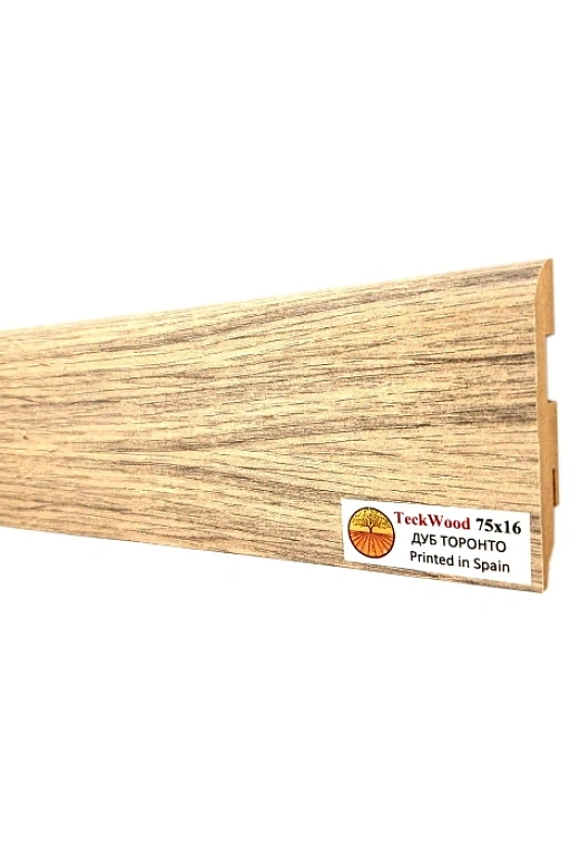 Плинтус Teckwood Дуб Торонто (Oak Toronto) 75 мм