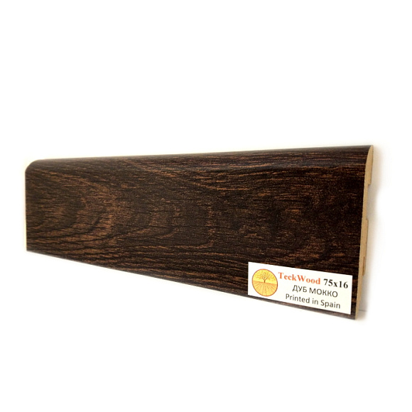 Плинтус Teckwood Дуб Мокко (Oak Mocco) 75 мм