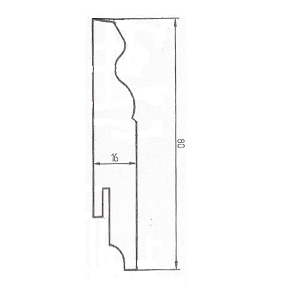 Плинтус Teckwood Белый Классик