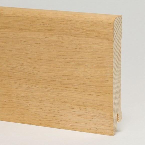 Плинтус Pedross Дуб без покрытия 95 мм шпонированный