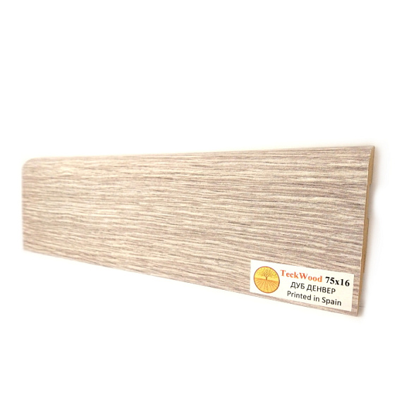 Плинтус Teckwood Дуб Денвер (Oak Denver) 75 мм