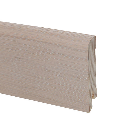 Плинтус Pedross Дуб выбеленный крем 70 х 15 мм шпонированный