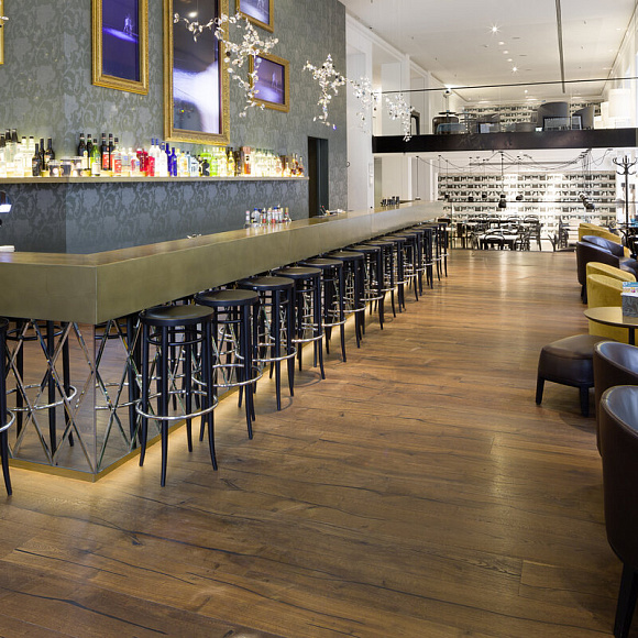 Инженерная 3-х слойная доска HAVEN Тайгер Дуб N2 Рустик. Размер 1600-2400х185х16 мм.