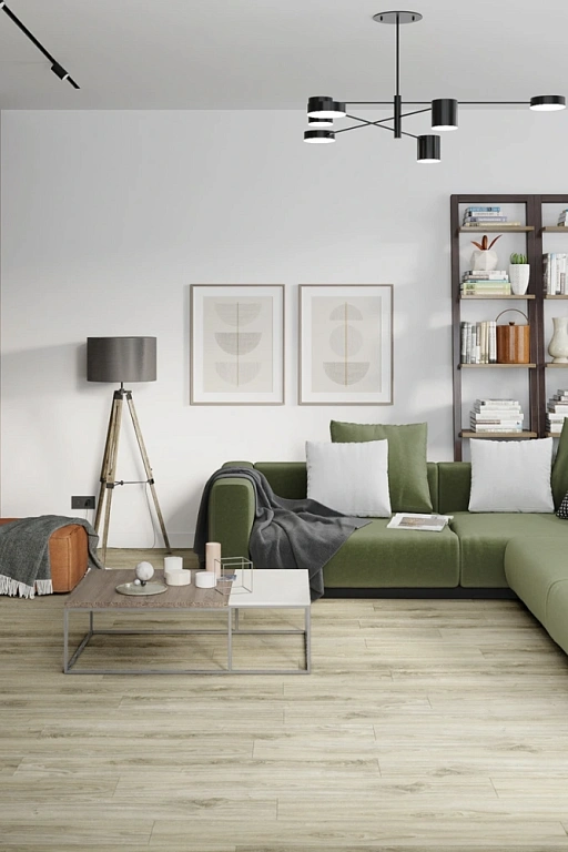 Кварцвиниловый SPC ламинат Damy Floor Family Дуб Белый White Oak SL3739-3 1220×180×4