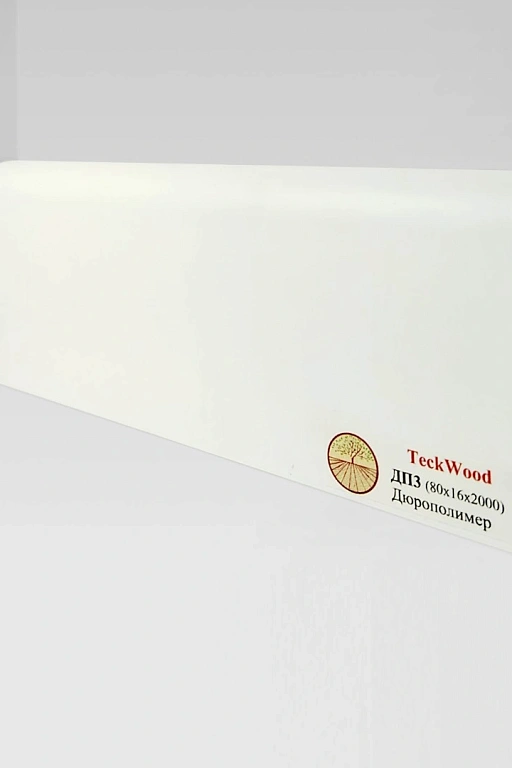 Плинтус Teckwood Белый ДП3 80х16