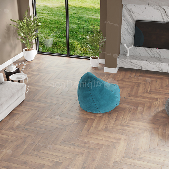 Кварцвиниловый SPC ламинат Alpine Floor Parquet Premium Дуб Royal ECO 19-2 венгерская елка 600×125×8 Кварцвиниловый SPC ламинат Alpine Floor Parquet Premium Дуб Royal ECO 19-2 венгерская елка 600×125×8