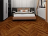 Кварцвинил Draw Wood Herringbone Walnut 001 со встроенной подложкой EVA. Размер 610х126х5мм (1.537)