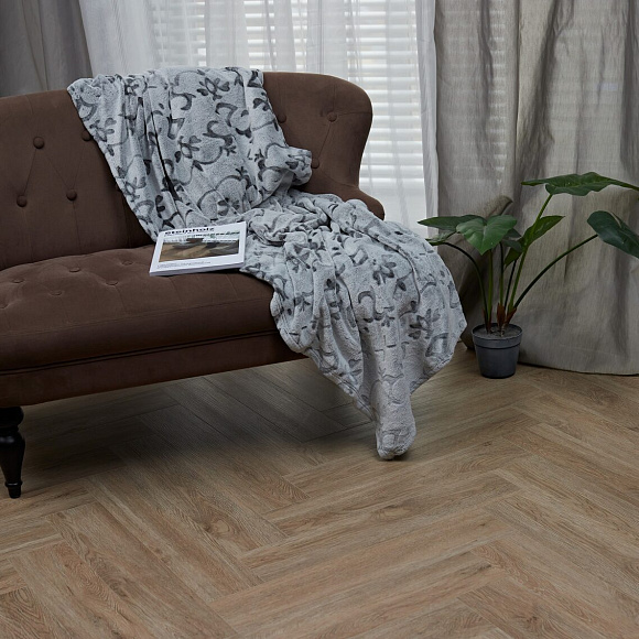 Каменный ламинат SPC Steinholz Ульрих STH034H Золотисто-коричневый 640x128 мм