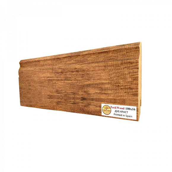 Плинтус Teckwood Дуб Краст (Oak Crust) 100мм