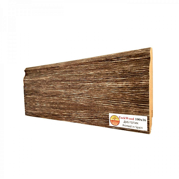 Плинтус Teckwood Дуб Готик (Oak Gotic) 100мм