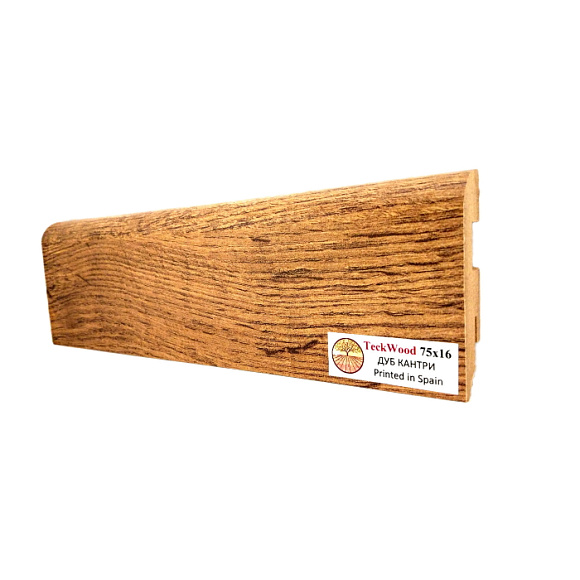 Плинтус Teckwood Дуб Кантри (Oak Country) 75 мм