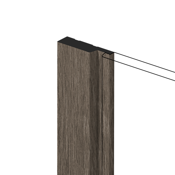 Финишный молдинг LF124A BR490 HI WOOD 42мм х 12мм х 2.7м