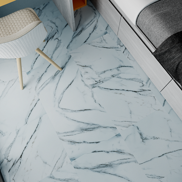 Клеевая плитка ПВХ ART EAST ATS 764, Мрамор Каррара Бьянко 457.2 х 457.2 х 2,5mm (0,5mm) Клеевая плитка ПВХ ART EAST ATS 764, Мрамор Каррара Бьянко 457.2 х 457.2 х 2,5mm (0,5mm)