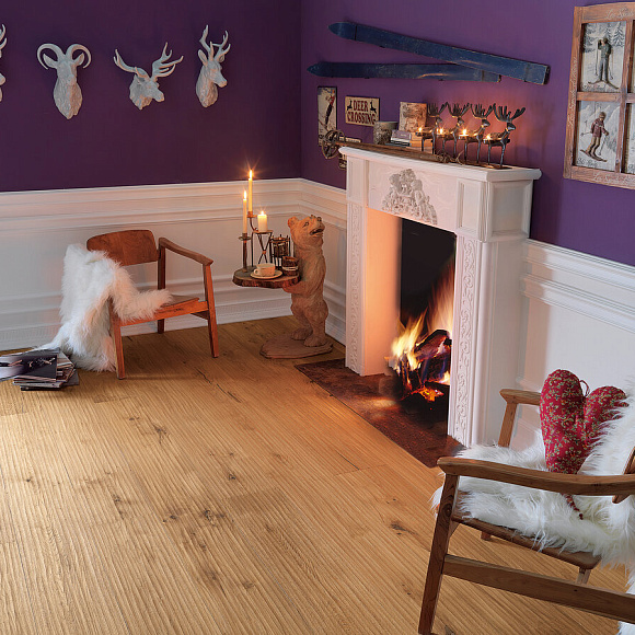 Инженерная 3-х слойная доска HAVEN Дуб R6 Рубанок Рустик. Размер 1600-2400х185х16 мм.