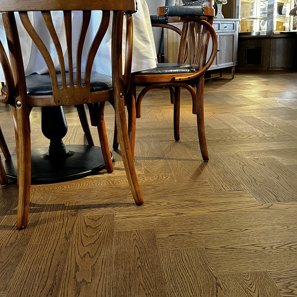 Кварцевый паркет Quartz Parquet Английская Ёлка Дуб Рустикальный 33-410 5/0,6 мм