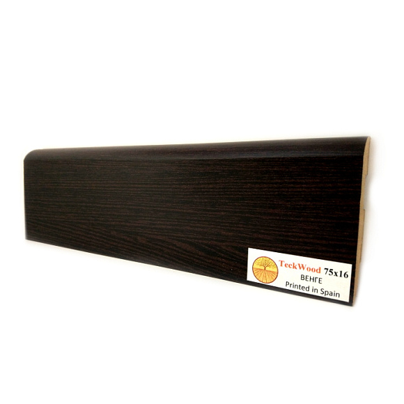 Плинтус Teckwood Дуб Венге (Wenge) 75 мм