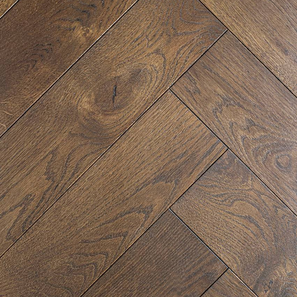 Инженерная доска HAVEN Венгерская елка Дуб B9 рустик. Размер 600х100х12 мм.