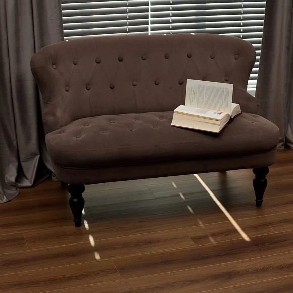 Каменный ламинат SPC Steinholz Винталь STH078 Шоколадно-коричневый 1220x180 мм