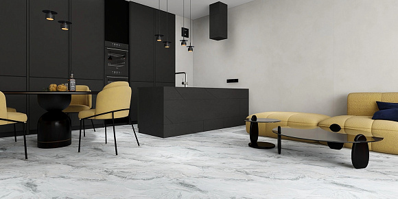 Каменный MSPC ламинат Stone Floor Жемчужный Мрамор DCD1-3 MP 1220х234х8 мм